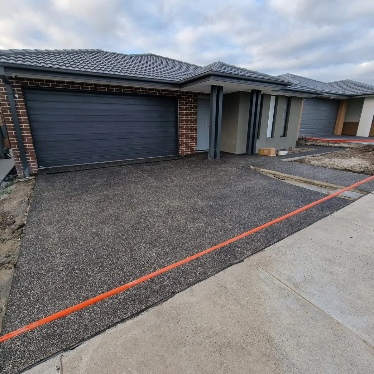 Exposed aggregate driveway — Essendon