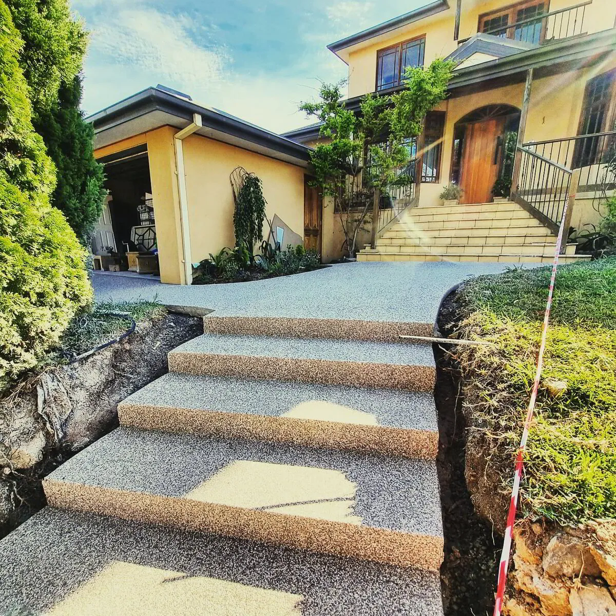 Driveway with brick edging — Avondale Heights