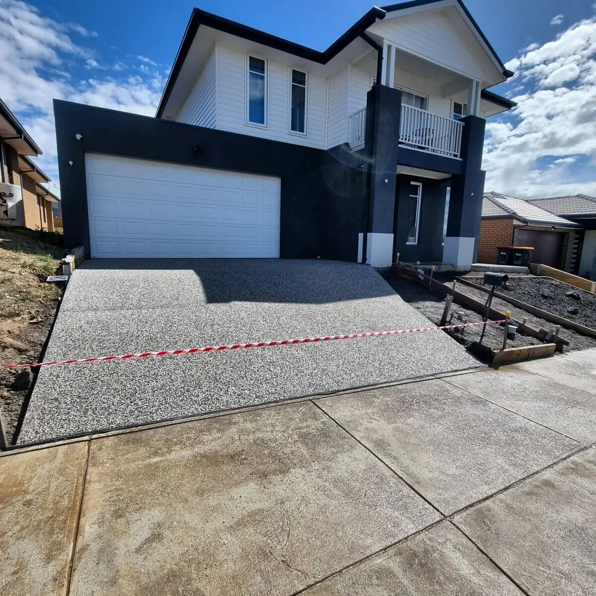 Backyard entertaining slab — Keilor